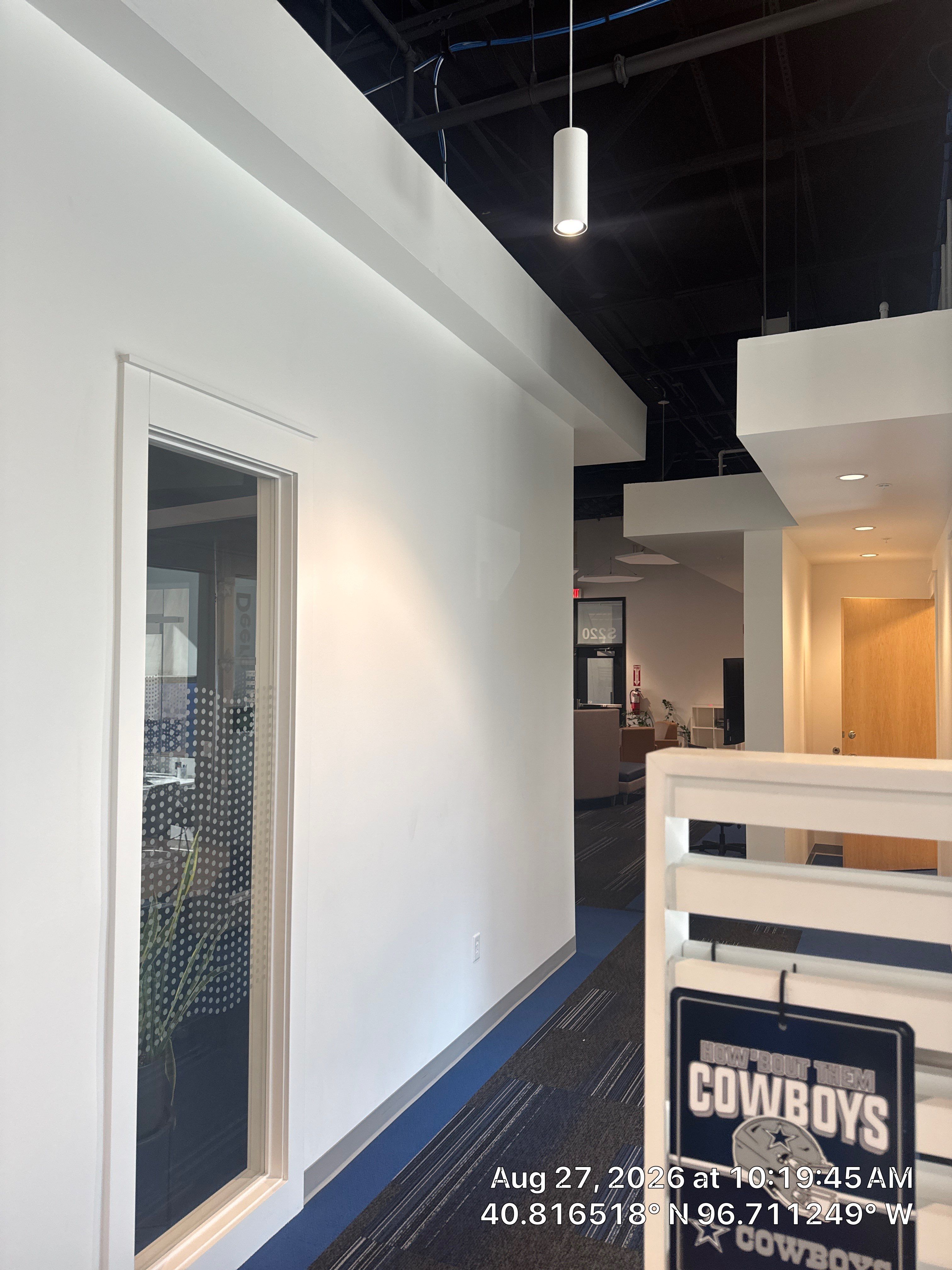 Modern Office Remodel with Custom Privacy Slats and Acoustic Baffles by CompanyCam Sales Demo