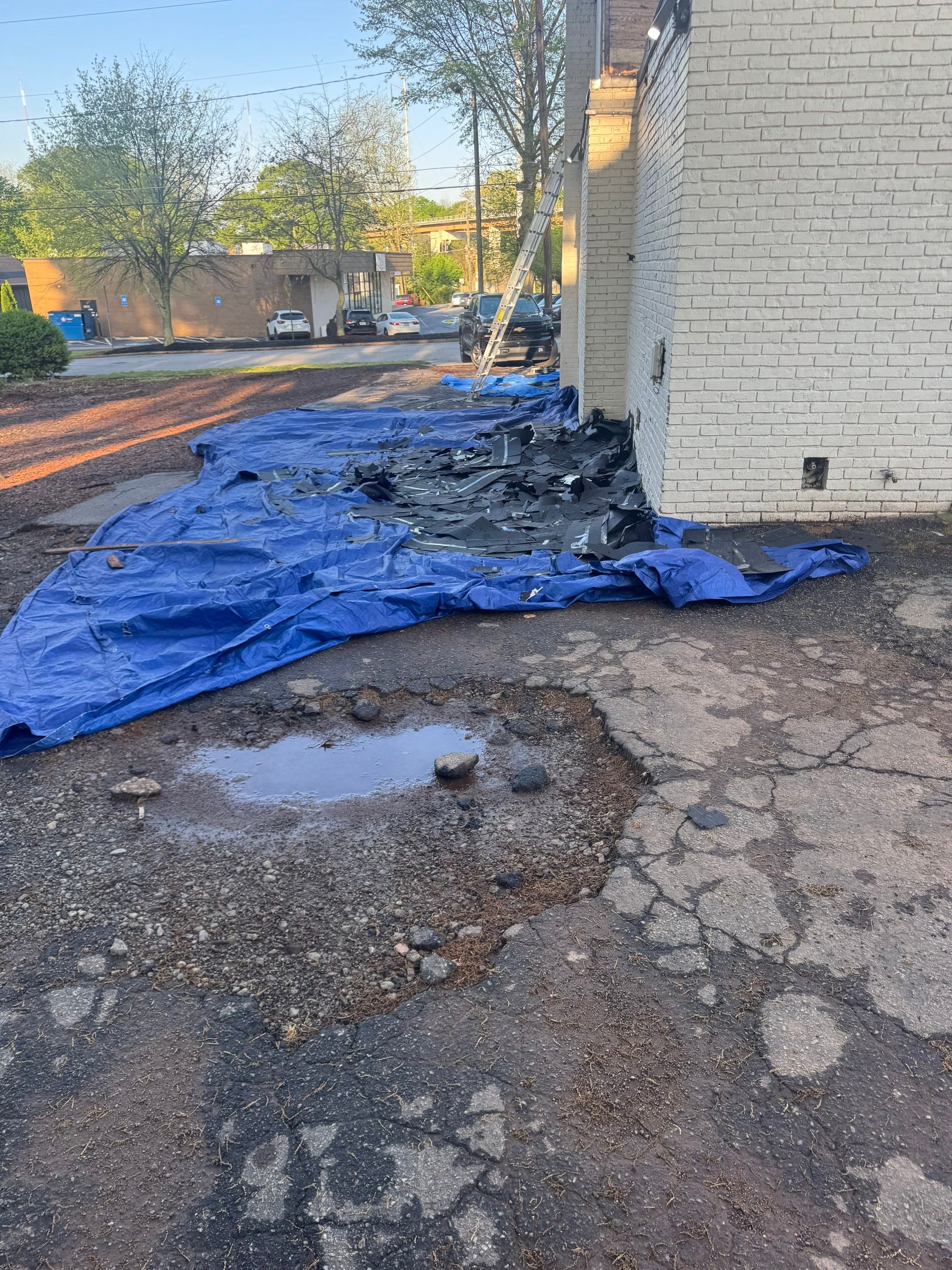 Commercial Roofing Installation using GAF HDZ Architectural Asphalt Shingles | Kirkwood, Atlanta, GA by Mosaic Roofing Company