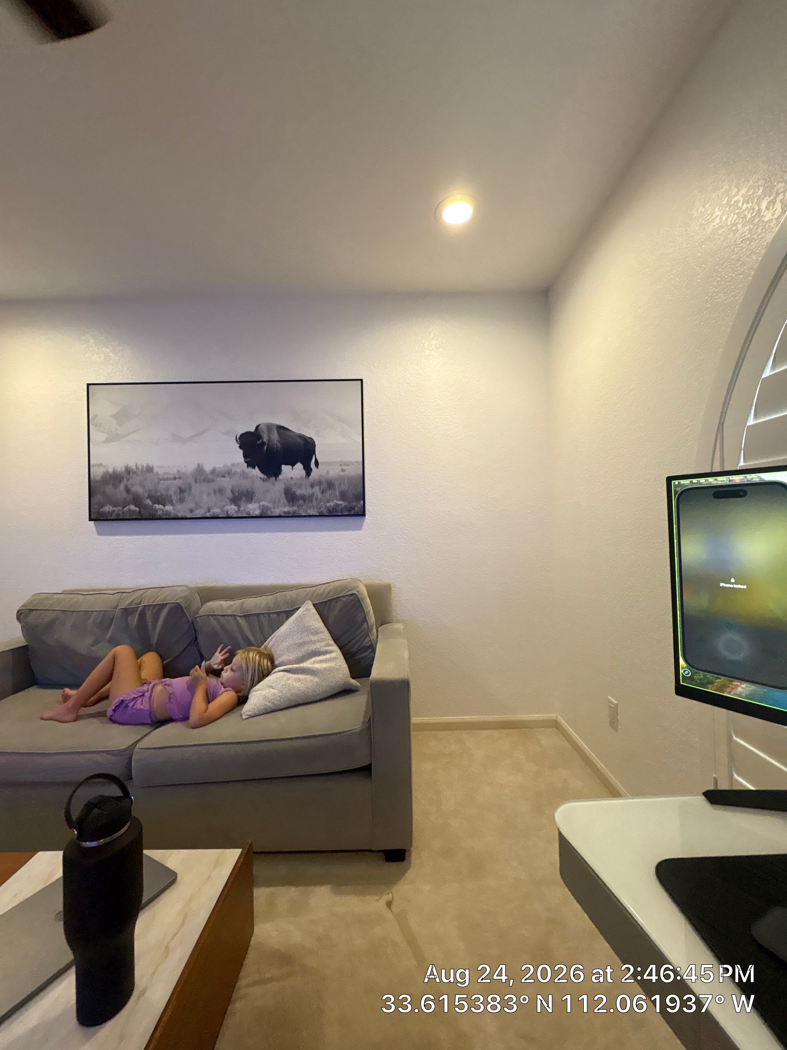 Phoenix Home Office Setup with Plantation Shutters and AV Installation by CompanyCam Sales Demo