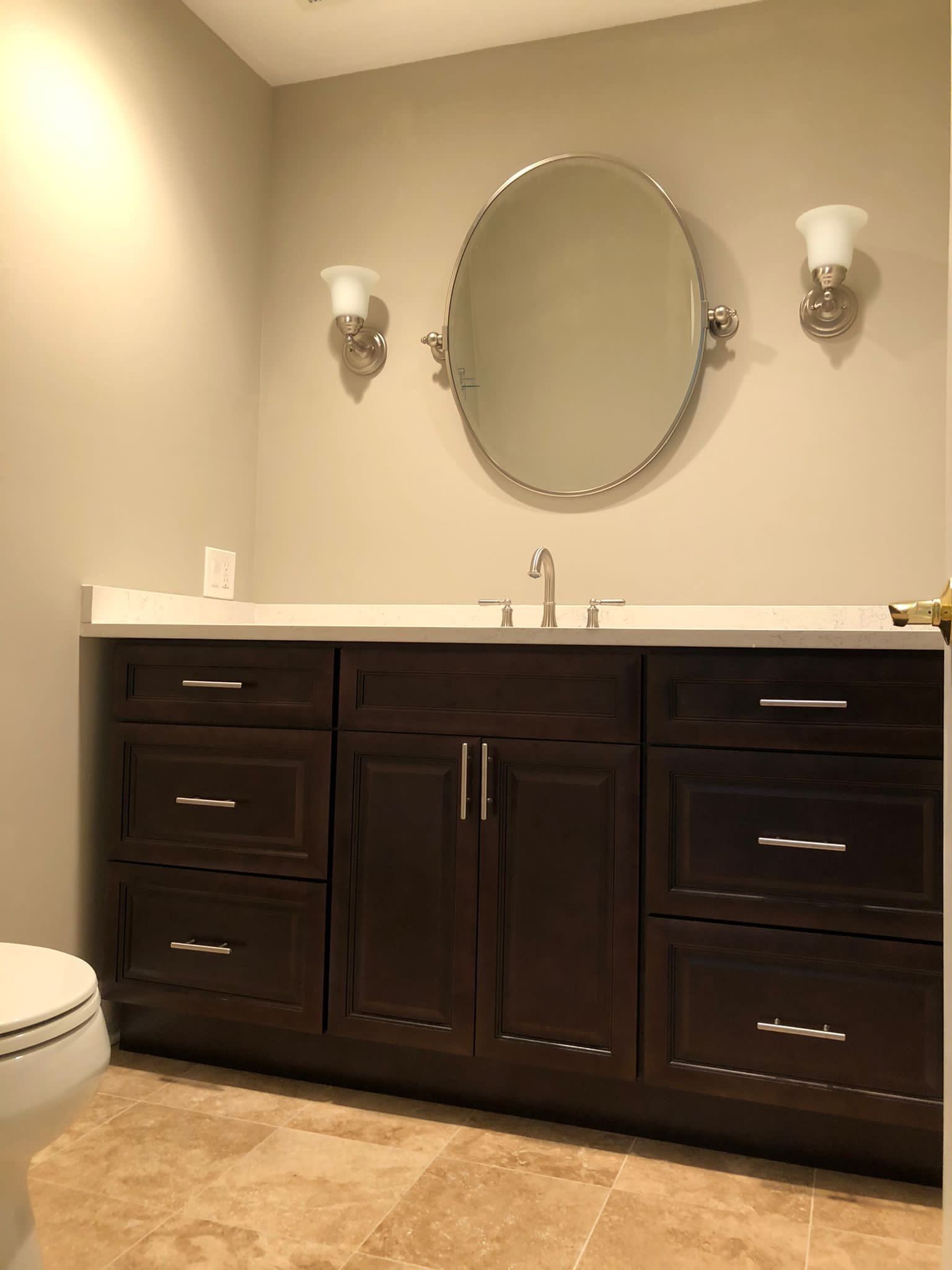 Bathroom Remodel using Tile by Home Concepts Construction