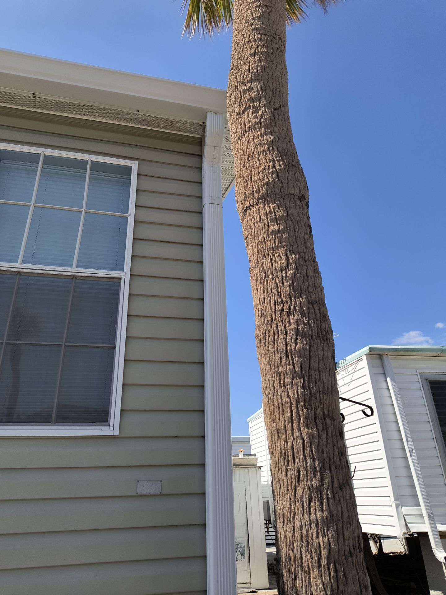 White K-Style Gutters for Beach Homes in Longboat Key FL by Gutter Professors
