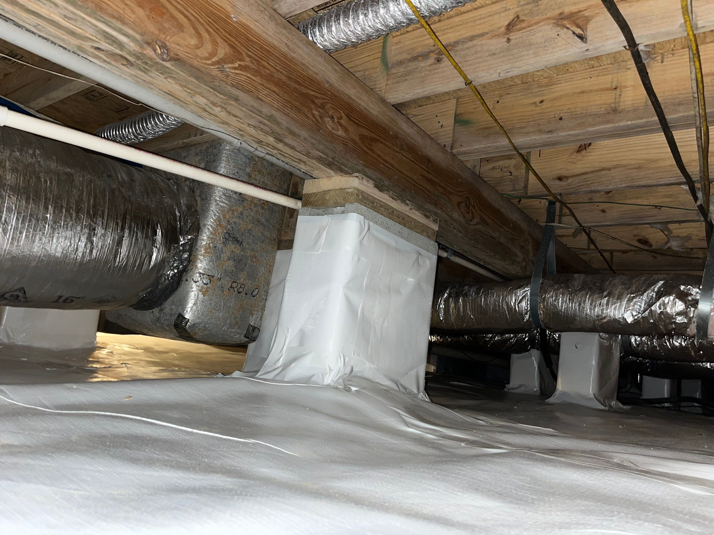 Impact Choice Encapsulation with French Drain, Mold Removal, and Crawlspace Door by Impact Crawlspace