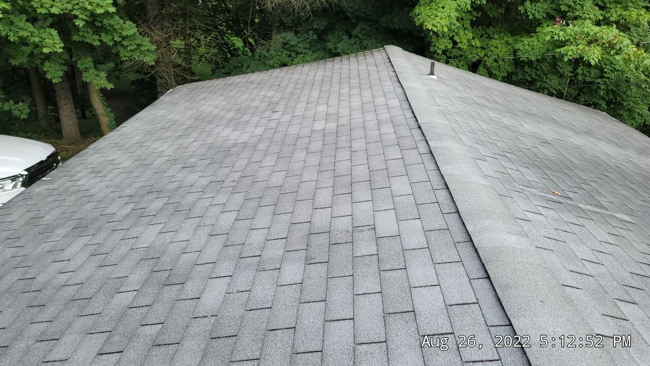 ATLAS PINNACLE COLOR: COASTAL GRANITE DRIP EDGE: BLACK by Eagle Eye Roofing
