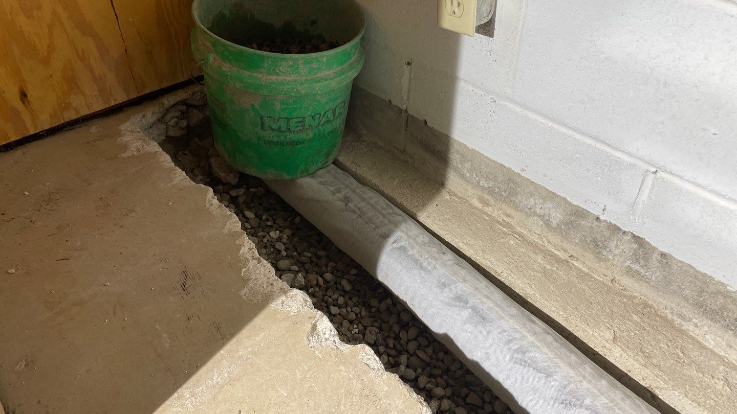 Interior Drain Tile & Foundation Crack Repair in St. Anthony, MN by Waterproofing Northeast