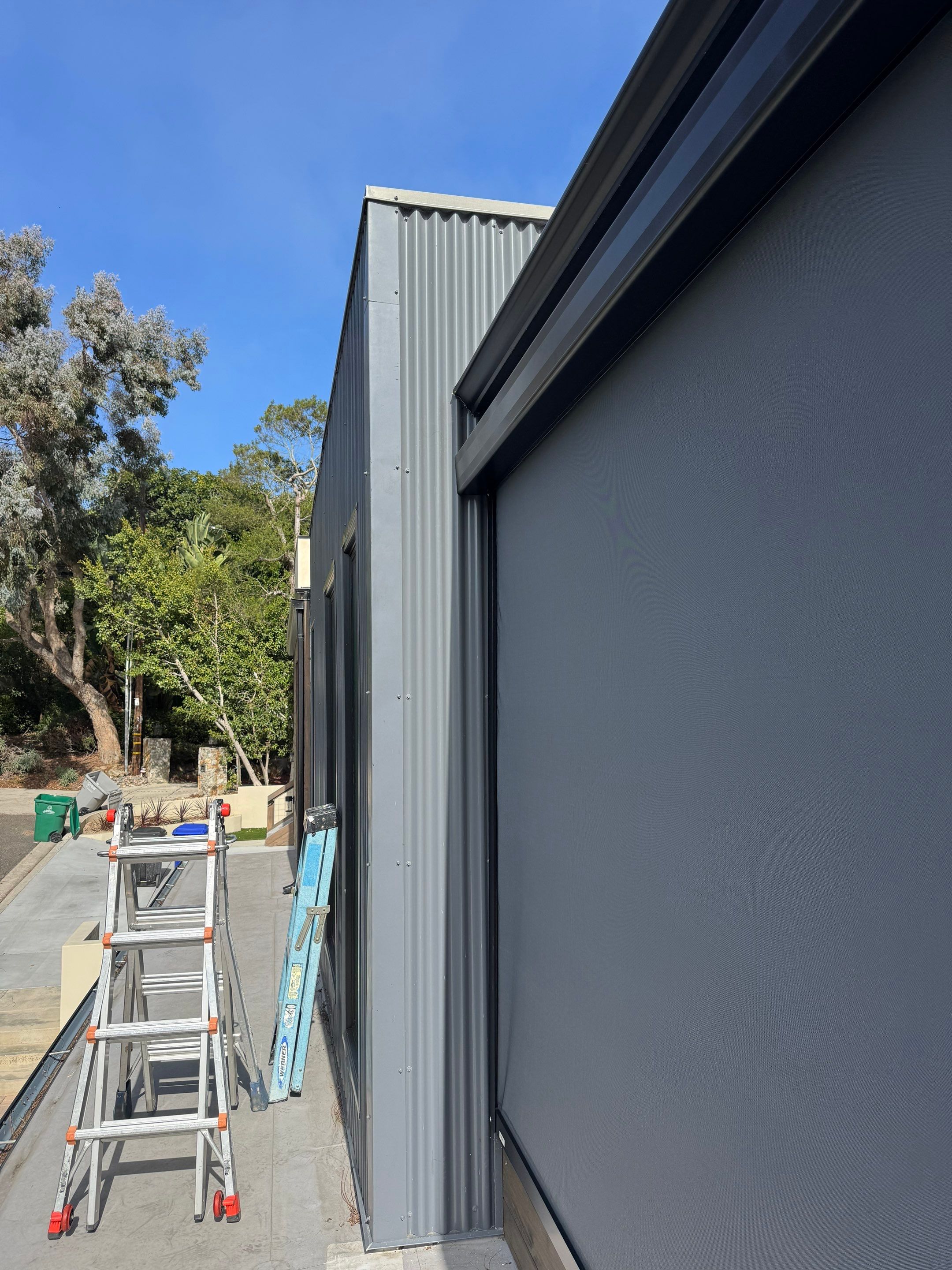 Custom Exterior Retractable Screen Installation in Point Loma by Q Blinds