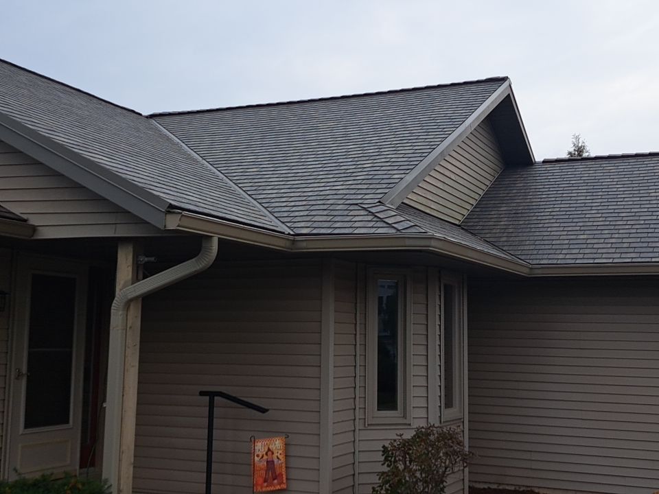Residential Roof Installation with F-Wave Revia Shingles in Sheboygan, WI by Gellings Roofing and Siding LLC