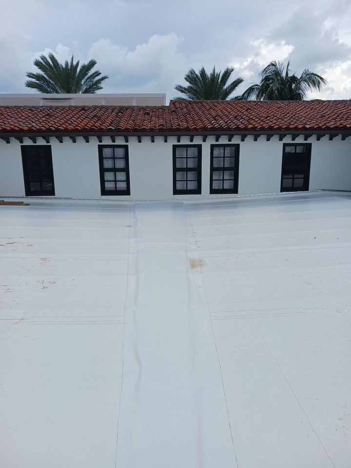 Commercial Roof Membrane Installation and Clay Tile Repair in Surfside by AJF ROOFING INC
