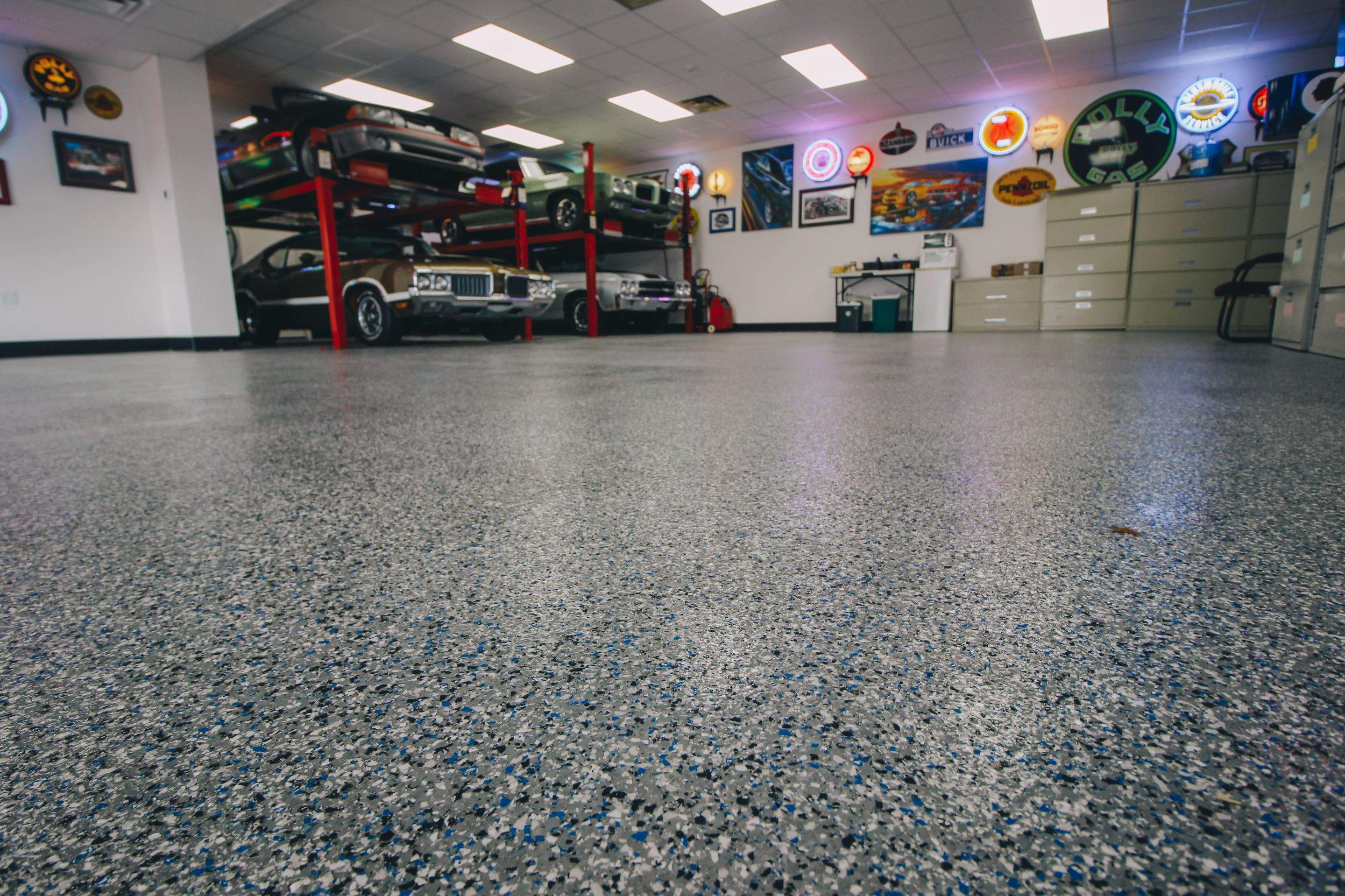 Commercial Space using Galaxy Blue by Your1DayFloor.com