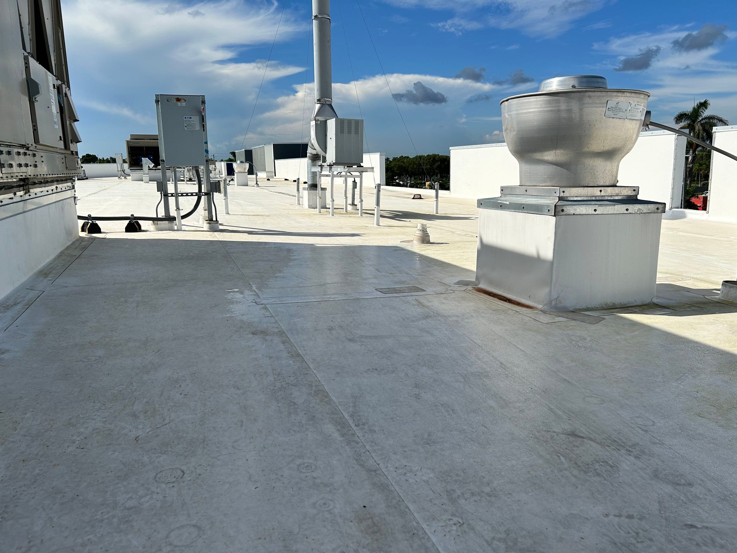 TPO Flat Roof Installation at Dade Quail Roost in Miami by AJF ROOFING INC