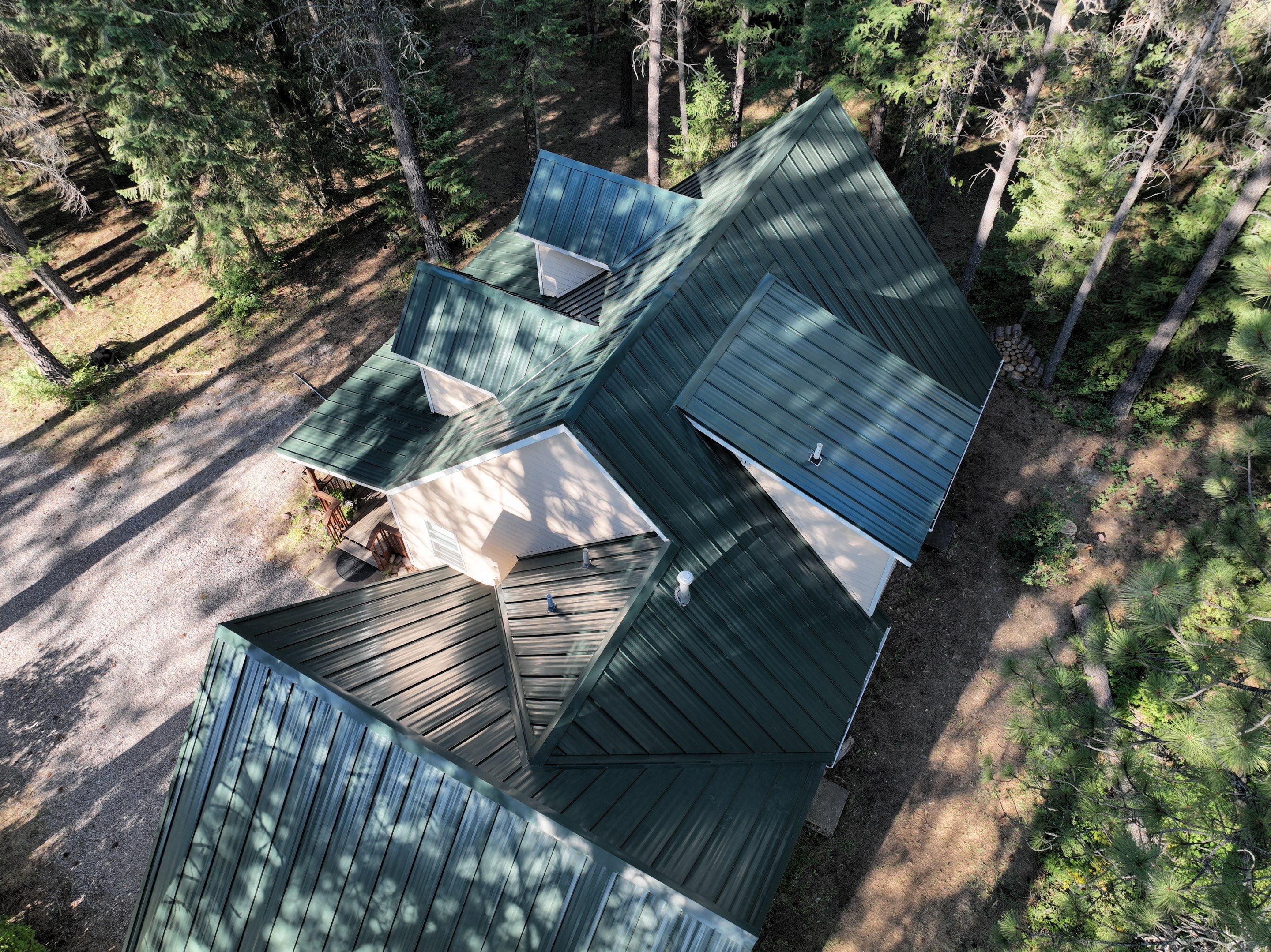 Green Snap Lock Standing Seam  by Montana Roofing Solutions