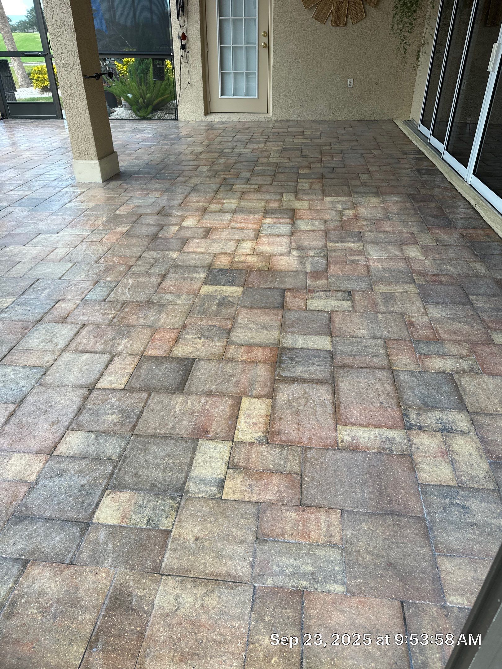 Herringbone Paver Sealing and Restoration in Sun City Center by Supreme Paver Experts