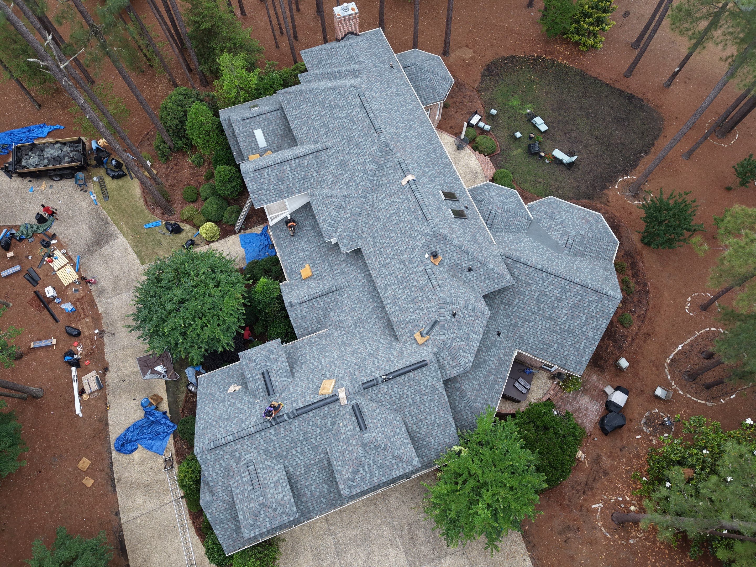 Architectural Shingle Roof Replacement and Skylight Upgrade in Pinehurst by Prepare The Way Roofing