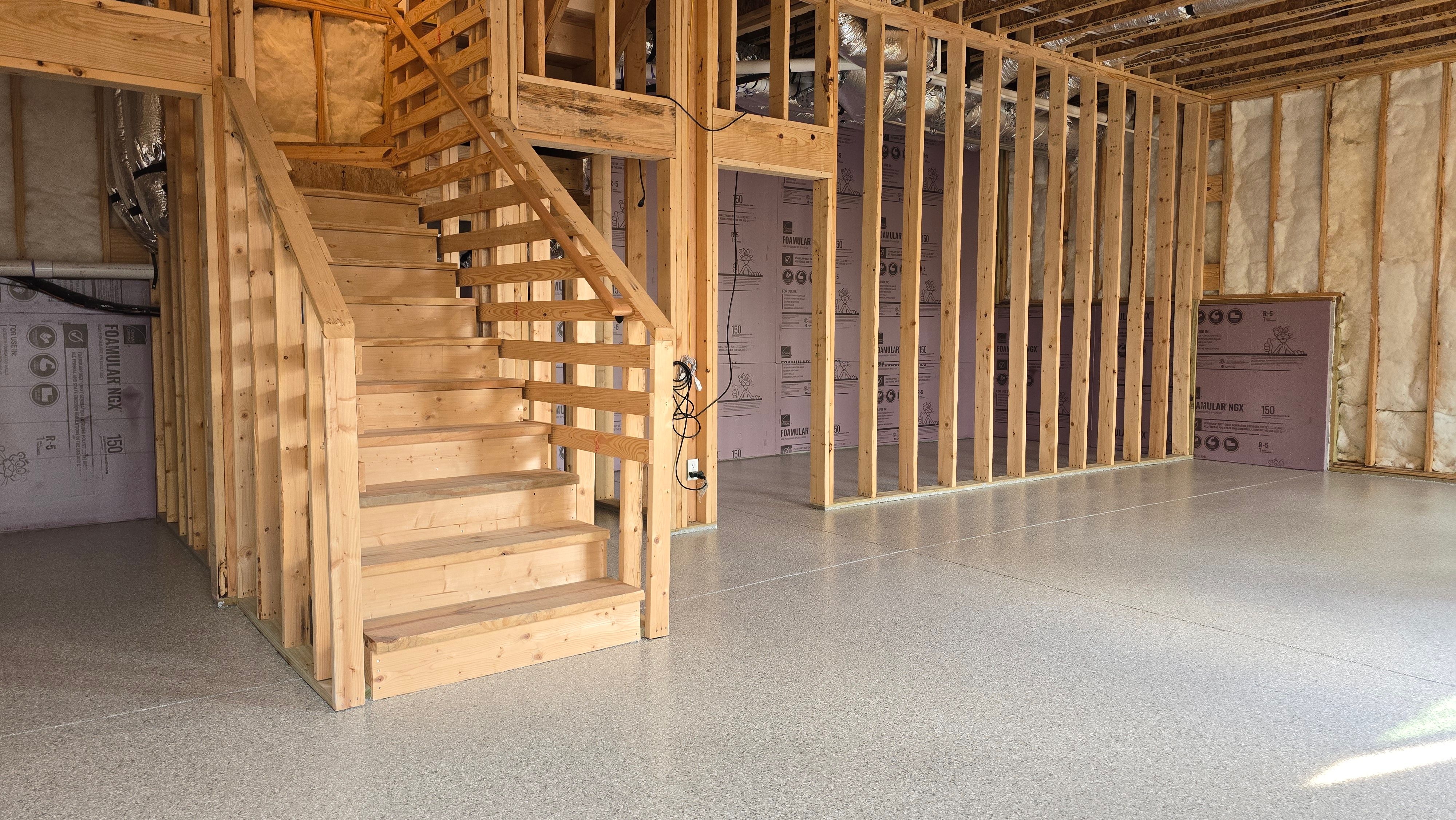 Basement using Rocky Ridge by Elite Floor Solutions