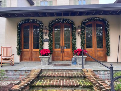 WINTER SERVICES: HOLIDAY LIGHTING using PRE LIT GARLAND & 5MM TREE WRAP STRANDS