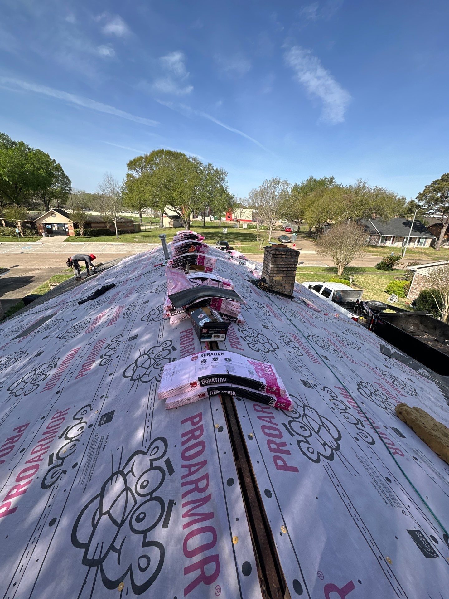 Project in Houston by Motion Roofing