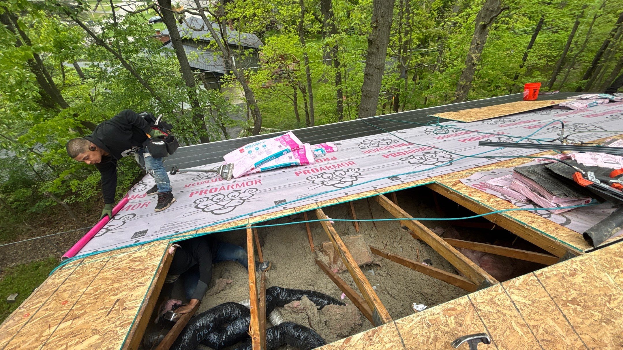 Roof Replacement using Owens Corning Storm Cloud by 180 Contractors