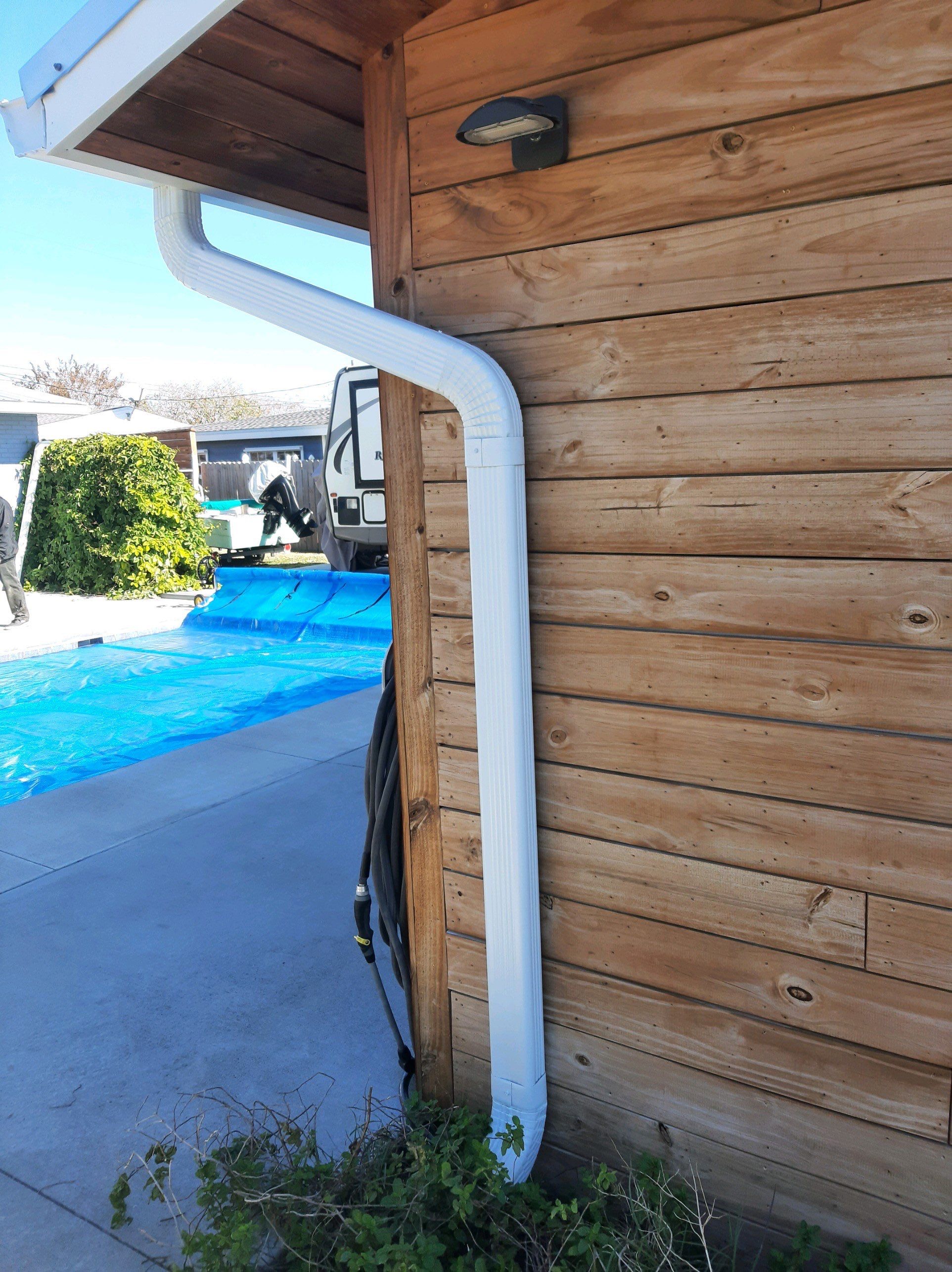 Gutter Installation using K-Style Seamless Gutters and Soffit and Fascia Replacement by Gutter Professors