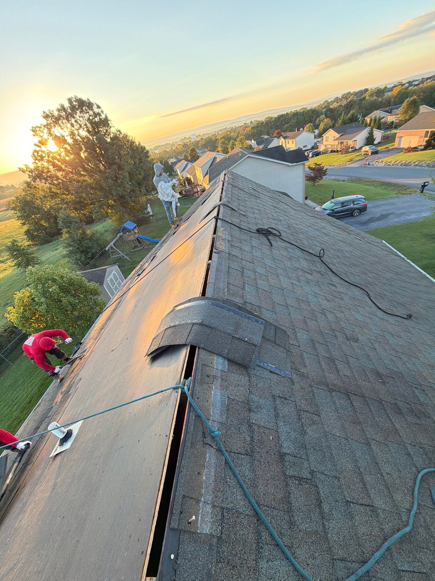 Residential Roof Installation Featuring GAF Timberline HD Shingles in Chambersburg by Teflon Roofing