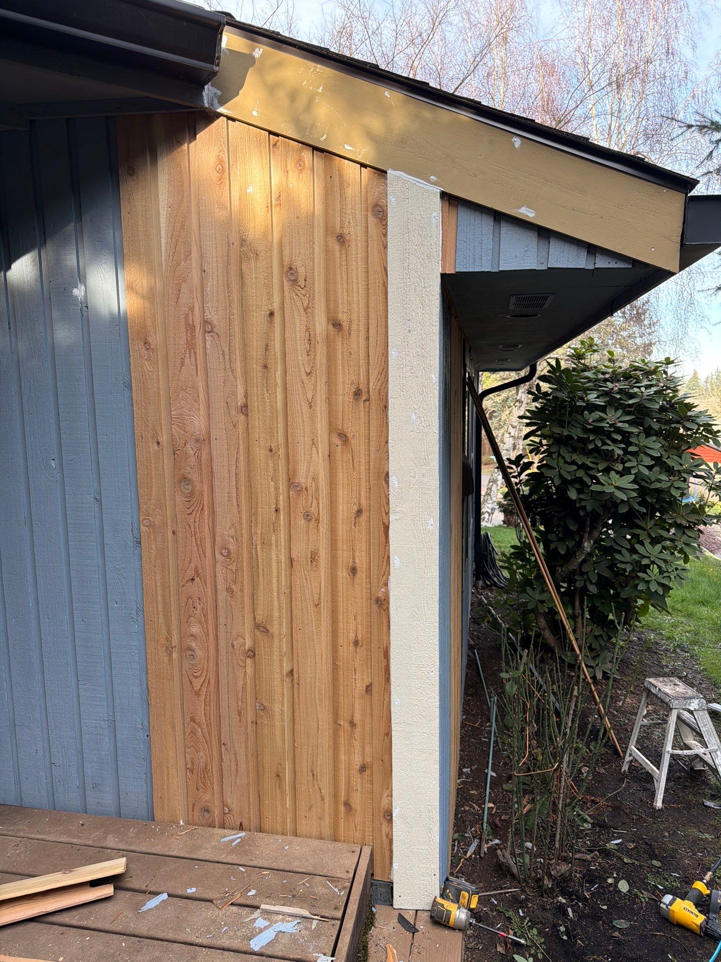 Cedar siding replacement by Handyman State LLC