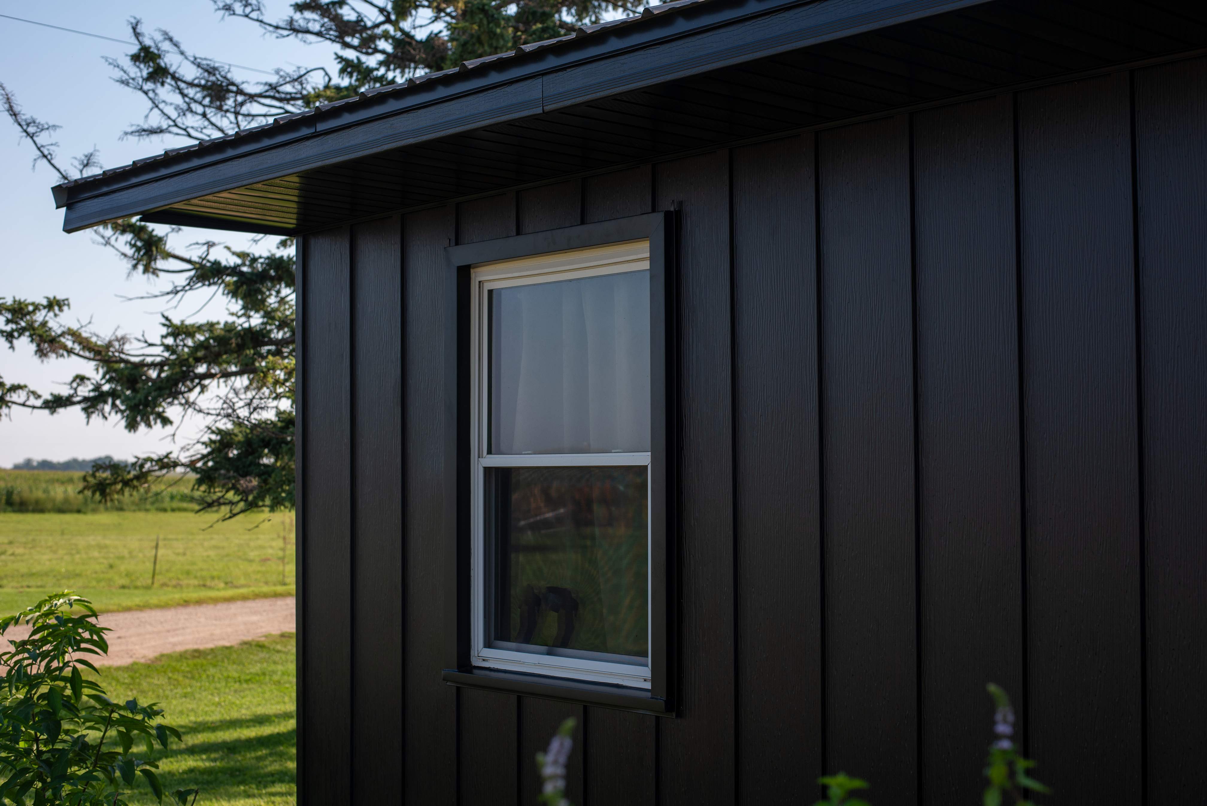 EDCO Steel Siding with Black Fascia & Soffit – Waverly, MN by Next Level Seamless Gutters / Exteriors Inc.