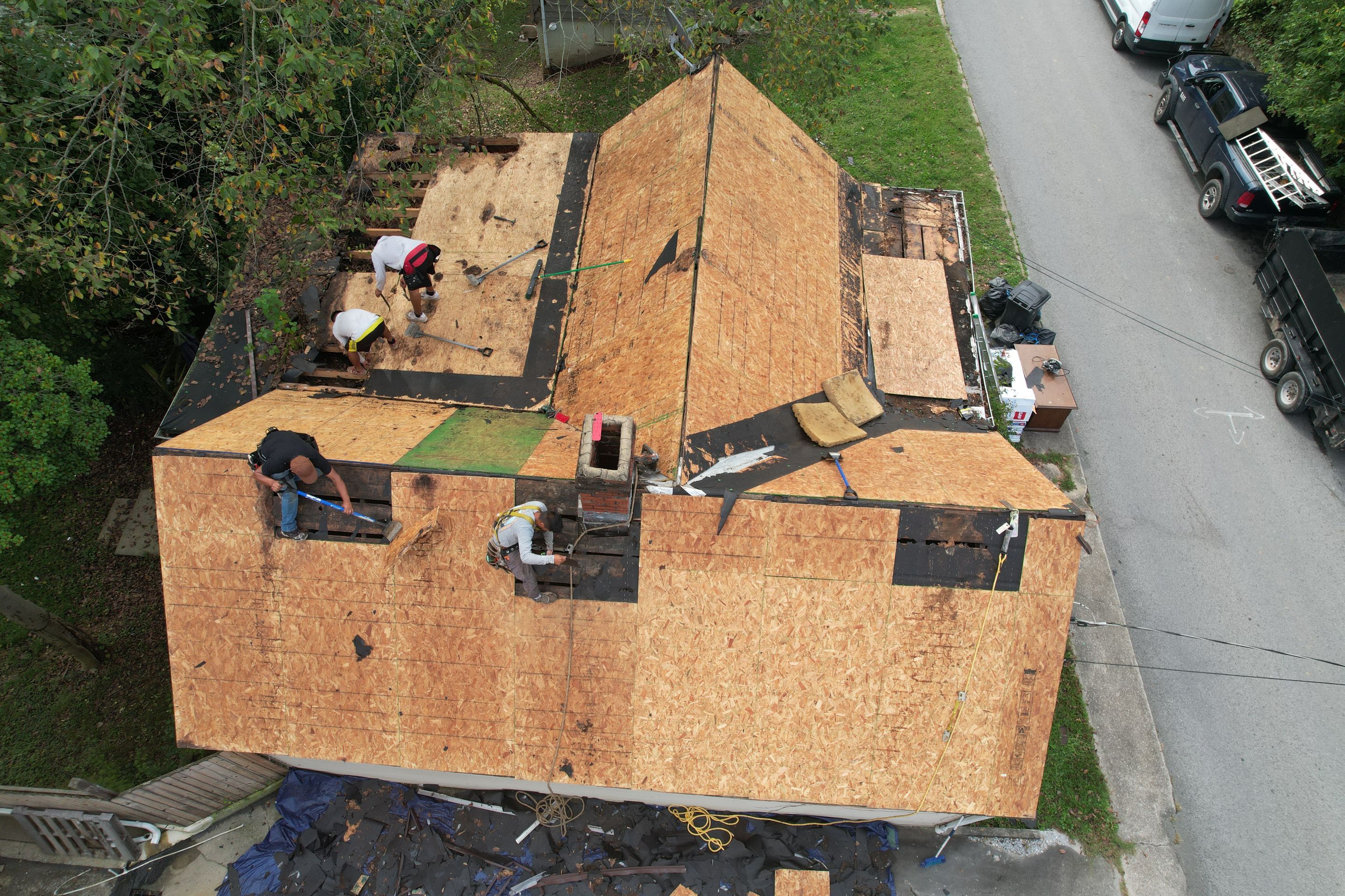 Residential Roofing Installation using GAF TImberline HDZ Hickory by Rainstoppers Roofing