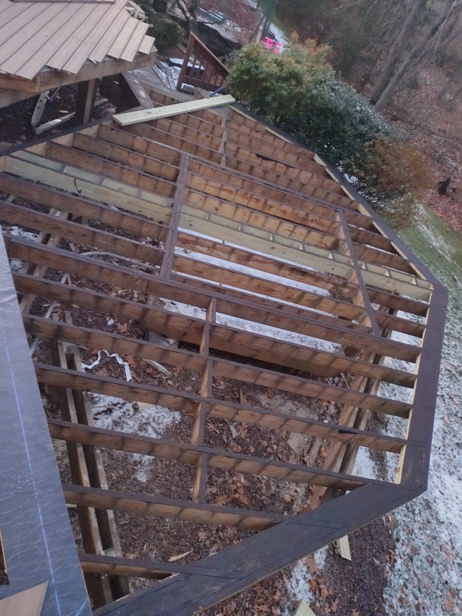 New Deck using Deckorators  decking and vinyl railings by deck guardian