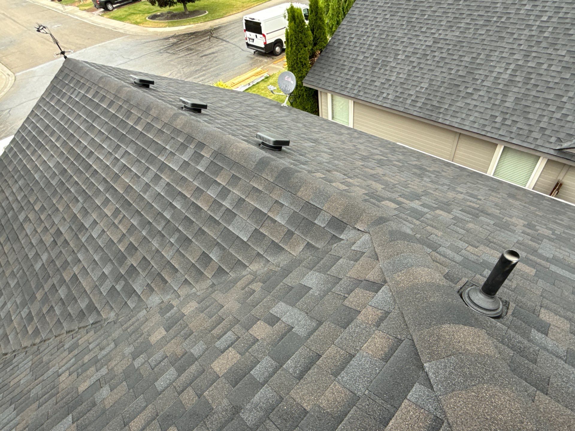 Architectural Shingle Roof Replacement and New Ventilation in Boise by Olive Roofing