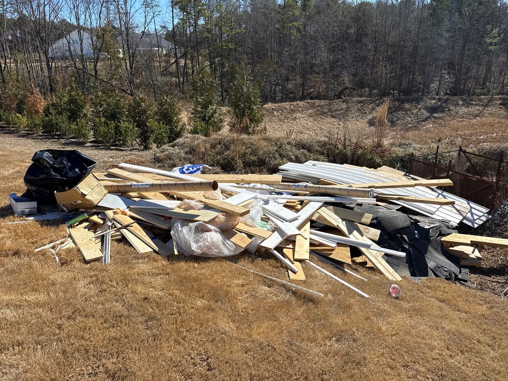 Indian Land Job Site Clean Up by Badger Hauling