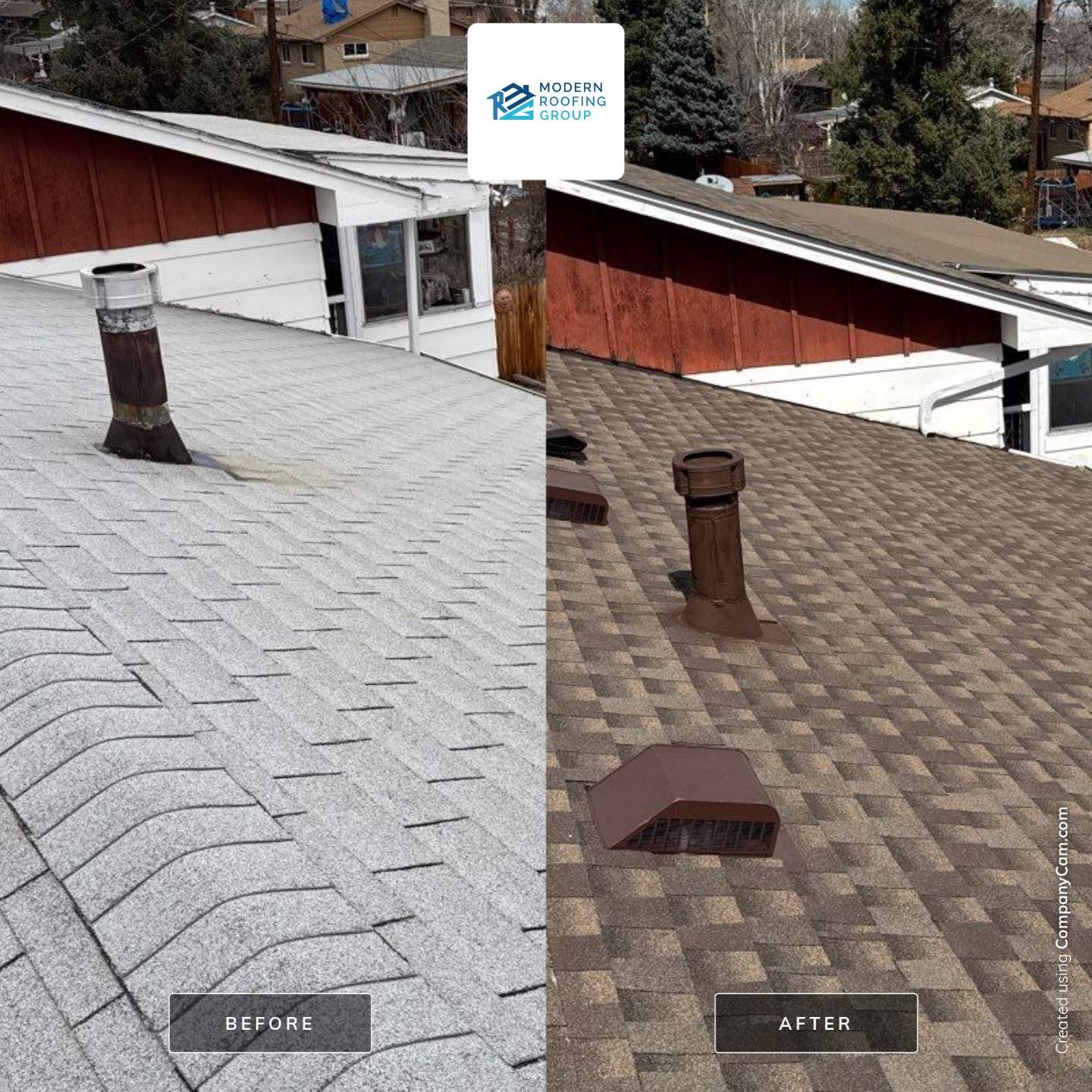 2 layers of 3-Tab shingles! by Modern Roofing Group