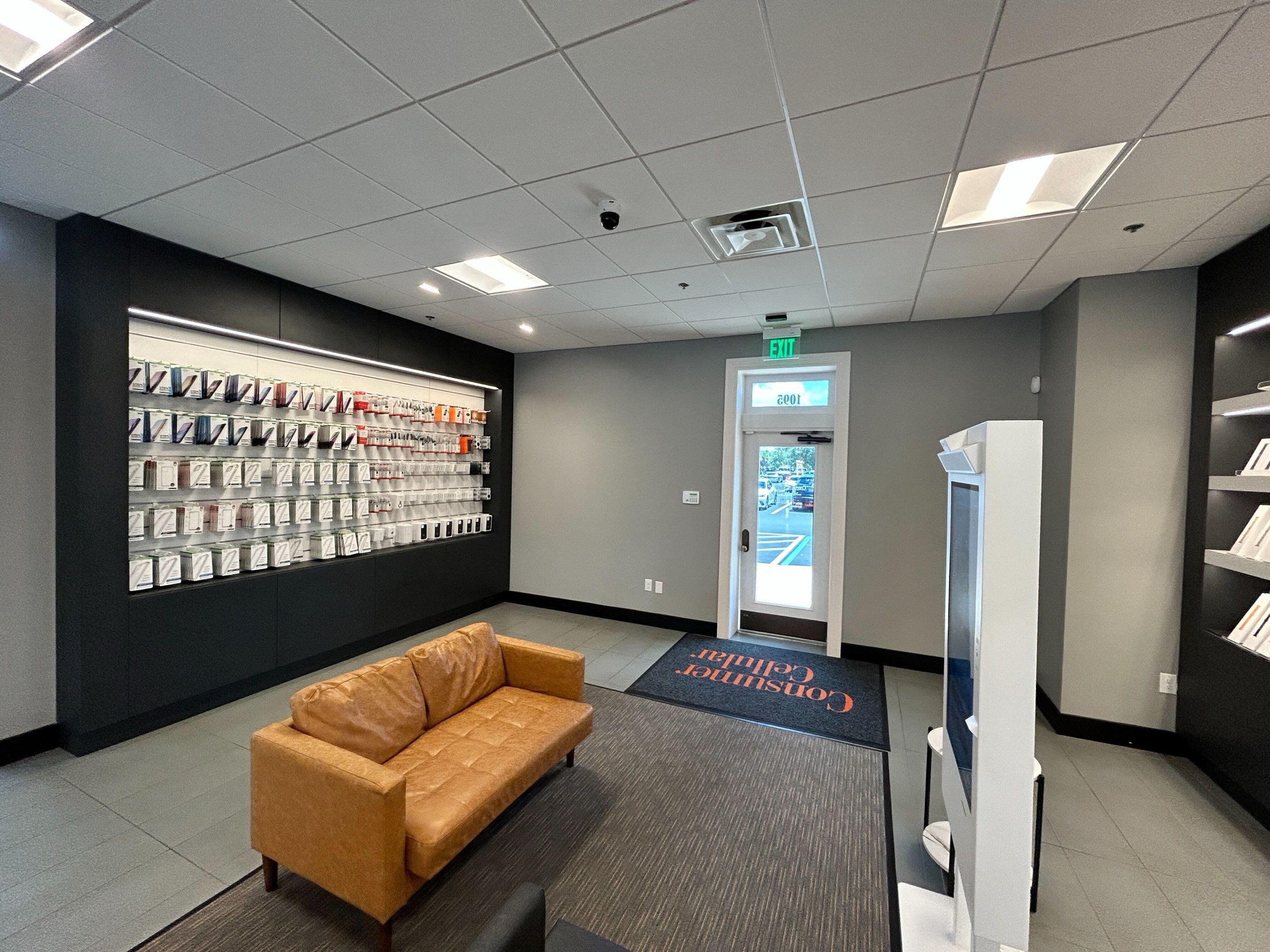 Consumer Cellular Retail Store Buildout – The Villages, FL – Security, Networking & Low-Voltage Installation by TeleCommPro