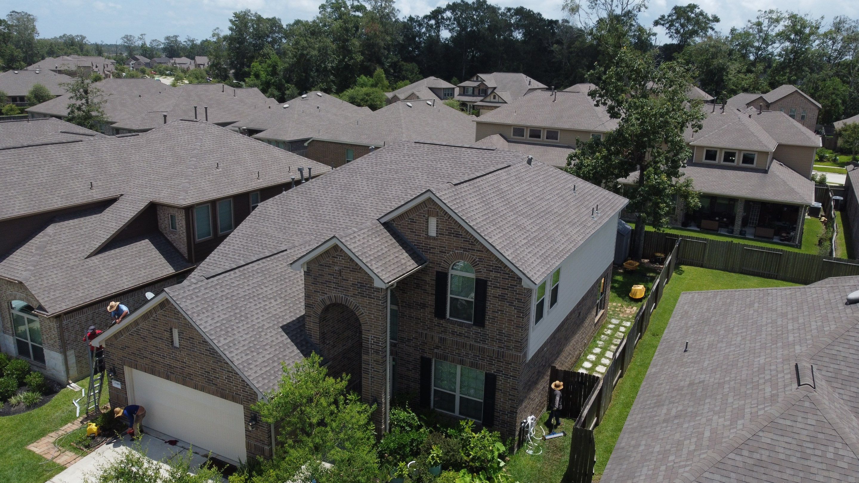 Residential Roofing Installation Using GAF Timberline HDZ Weathered Wood by JD Roofing Solutions