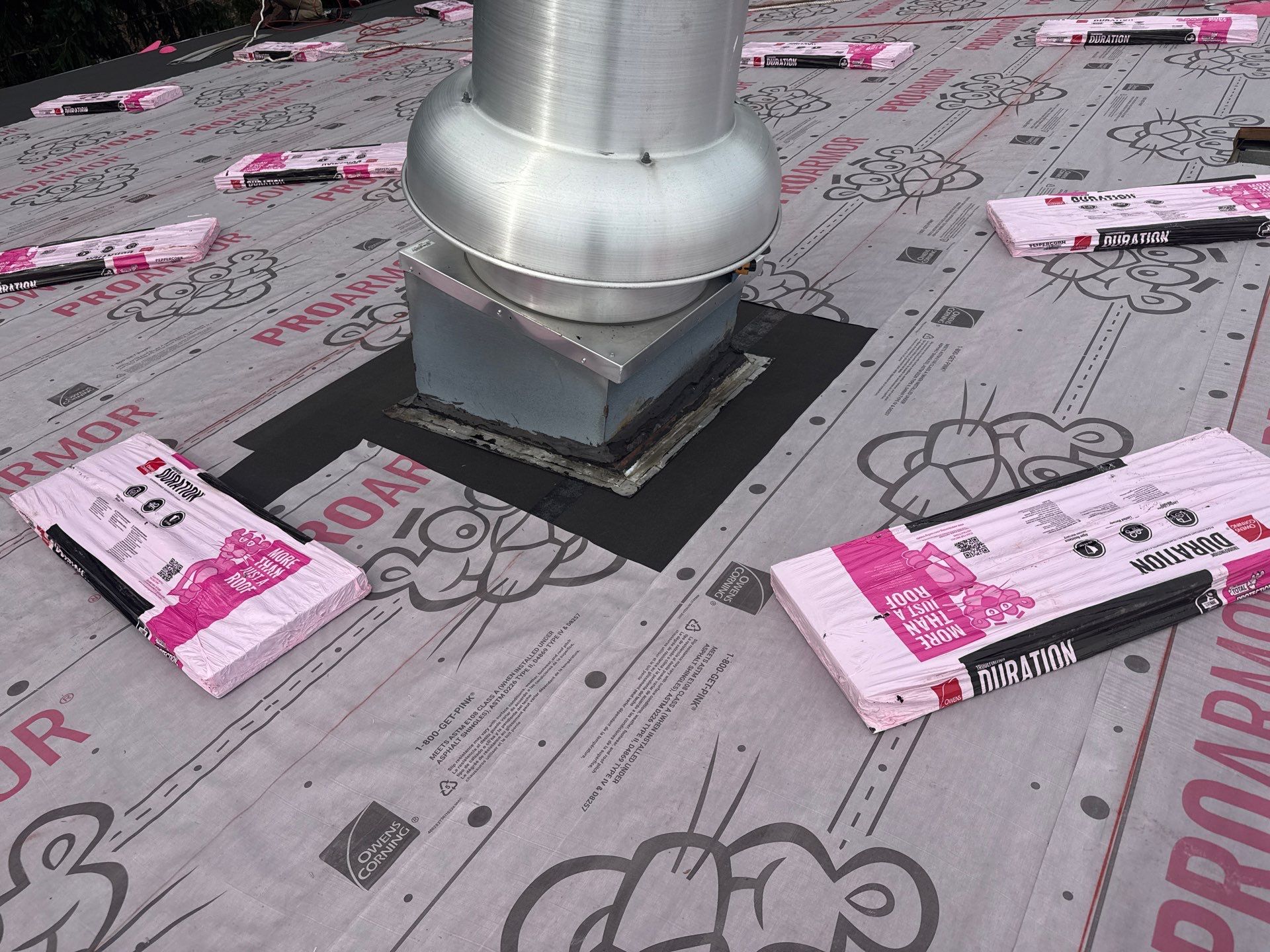 Commercial Roofing Installation using Owens Corning Duration by All Site Roofing