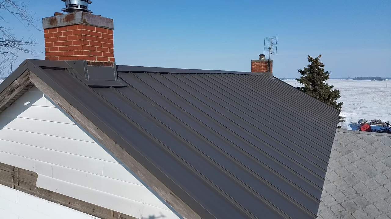 Mechanically Seamed Standing Seam Metal Roof in LaFontaine, Indiana Farmhouse Renovation by 4Ever Metal Roofing