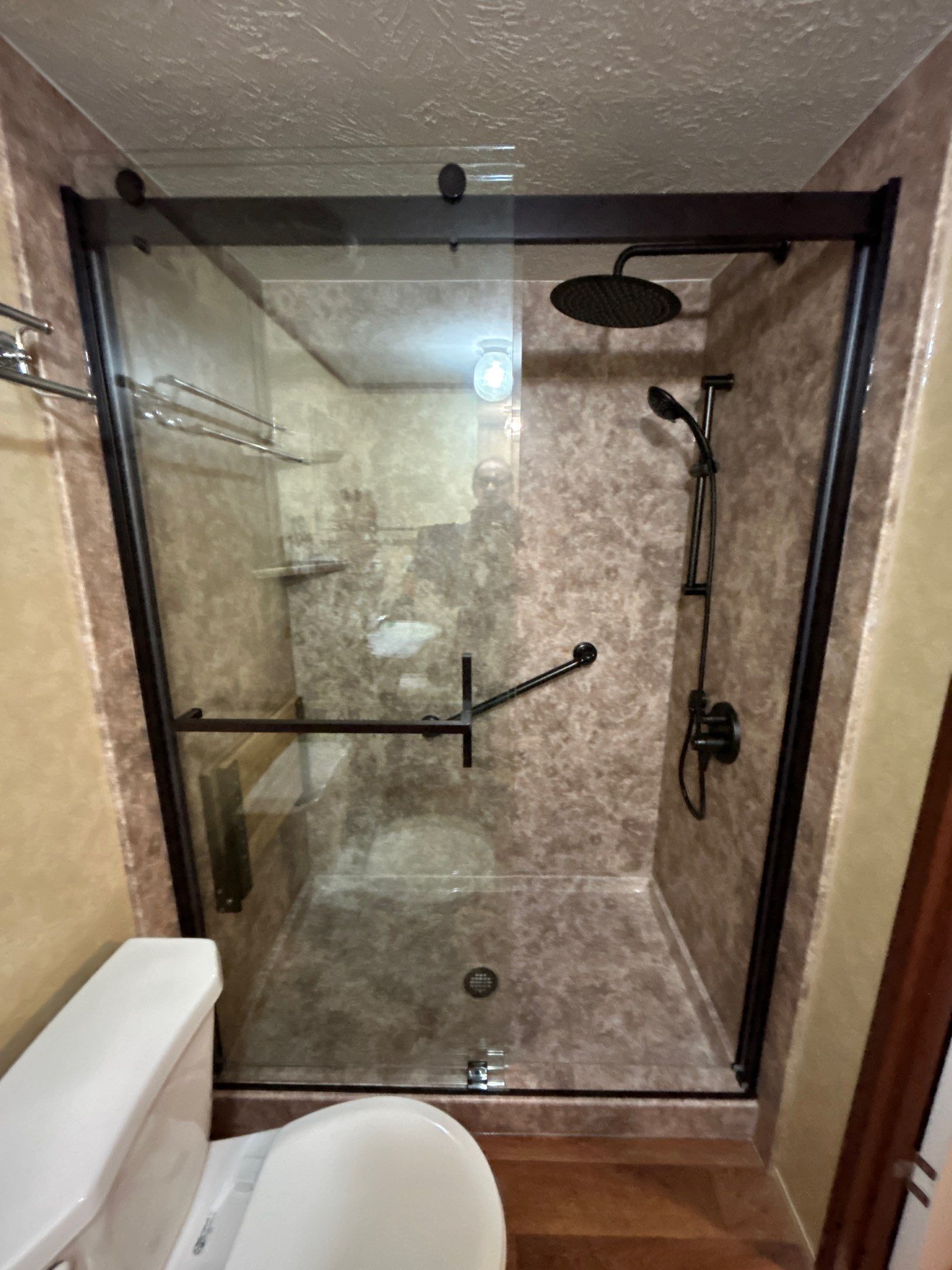 Tub to Shower in River Rock by BathPlanet SW Virginia