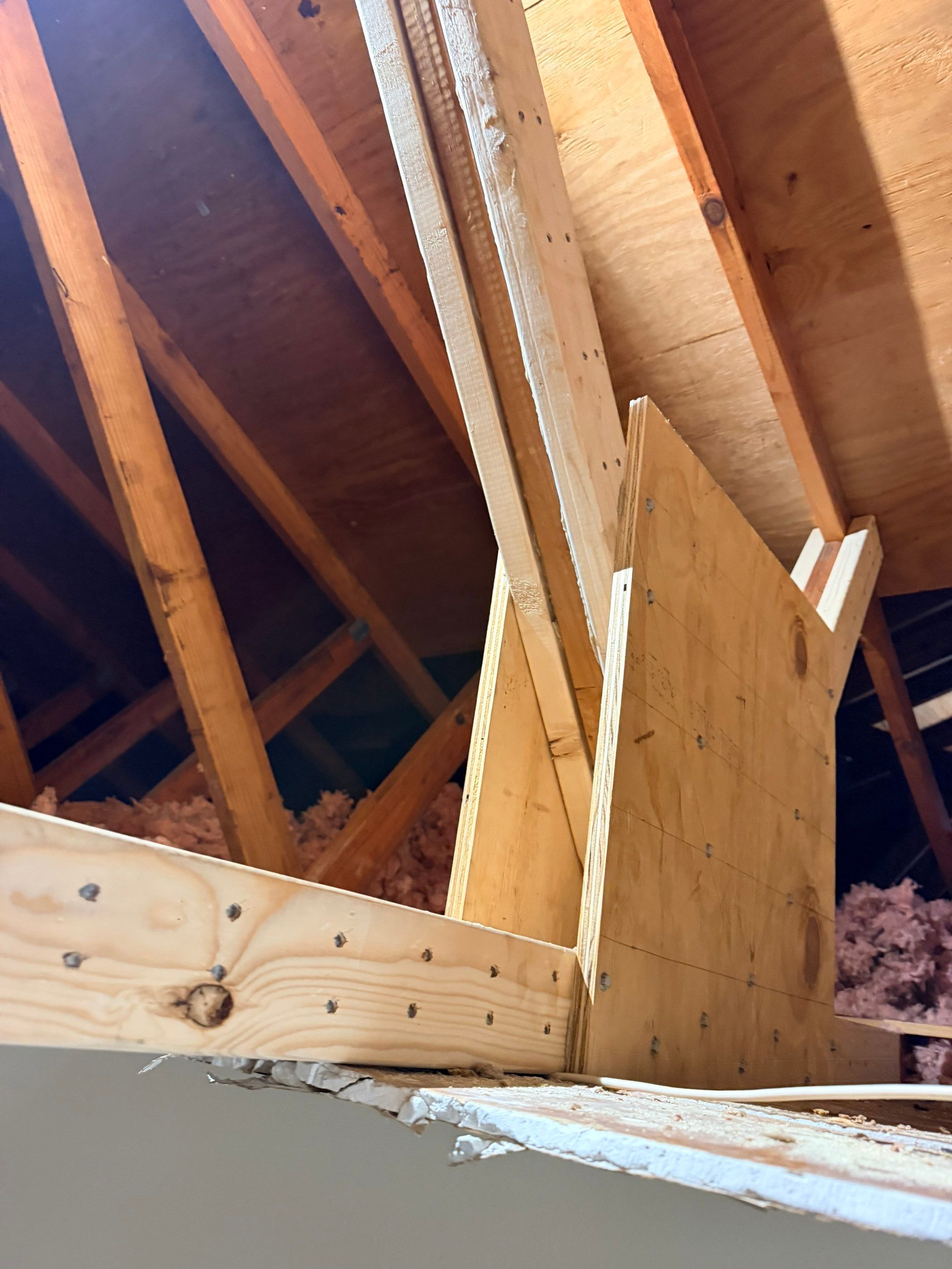 Roof Trusses Replaced- New Roof Installation by Karcher Roofing & Construction