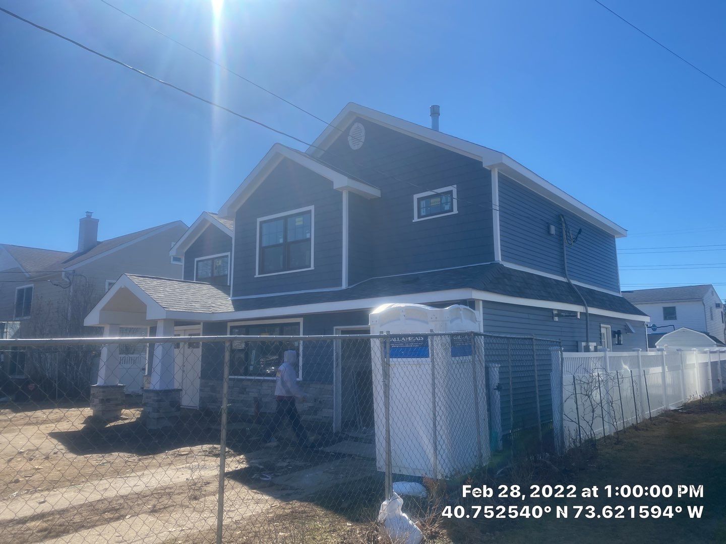 Full House Installation 5" white seamless gutters 2x3 leaders by Above All Gutters