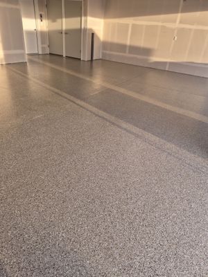 Coeur d'Alene New Construction Garage Floor Coating in Pebble Beach