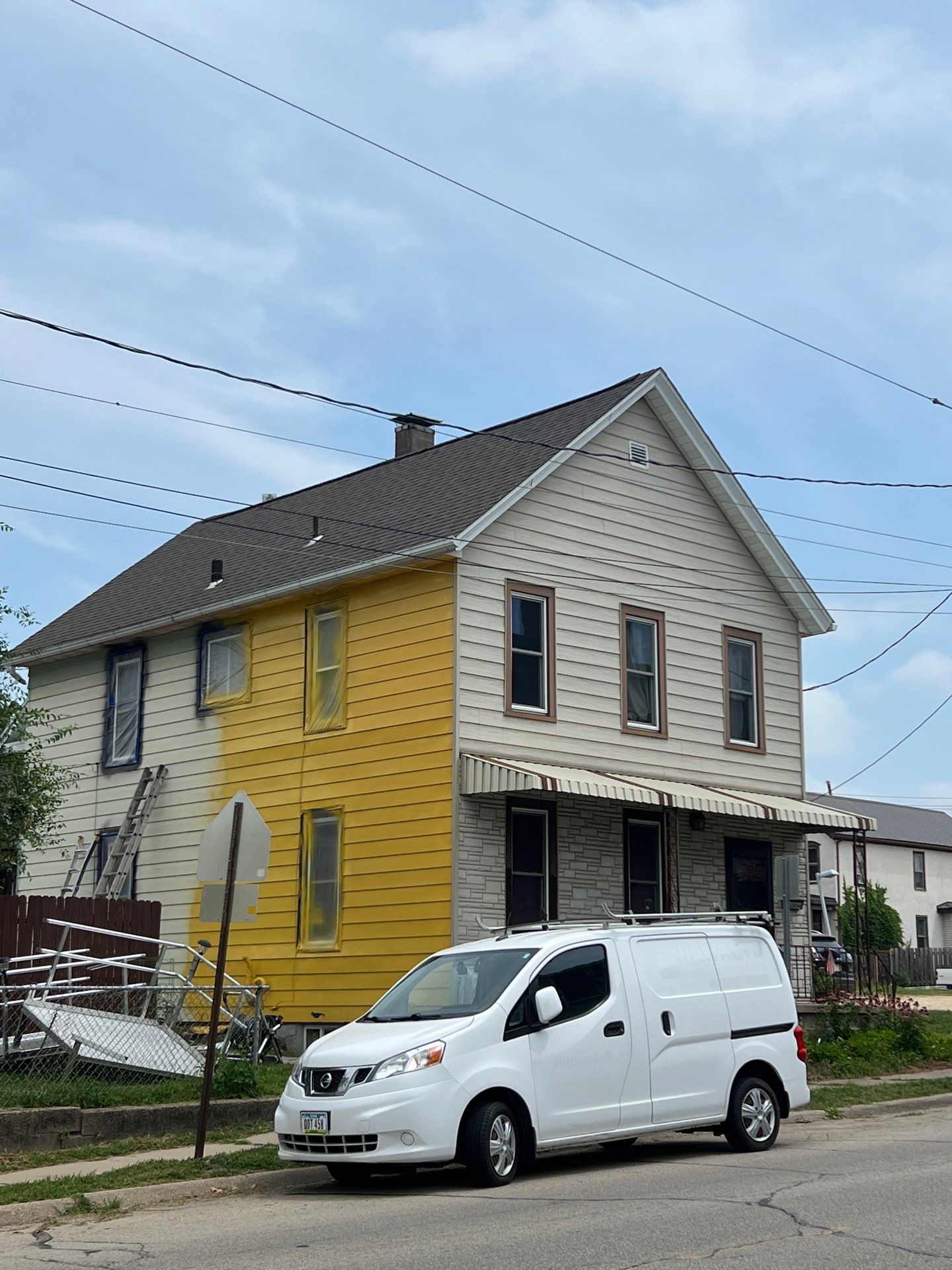 Brightening the exterior of this home with a fresh coat !! by Grandview Painting