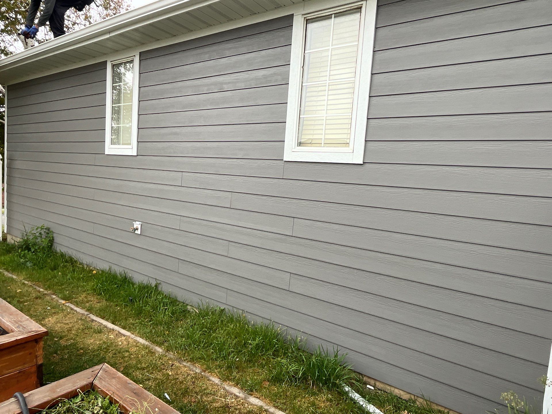 Bountiful | Massive Stucco Conversion & Mixed Profiles | Aged Pewter by Ideal Siding Utah