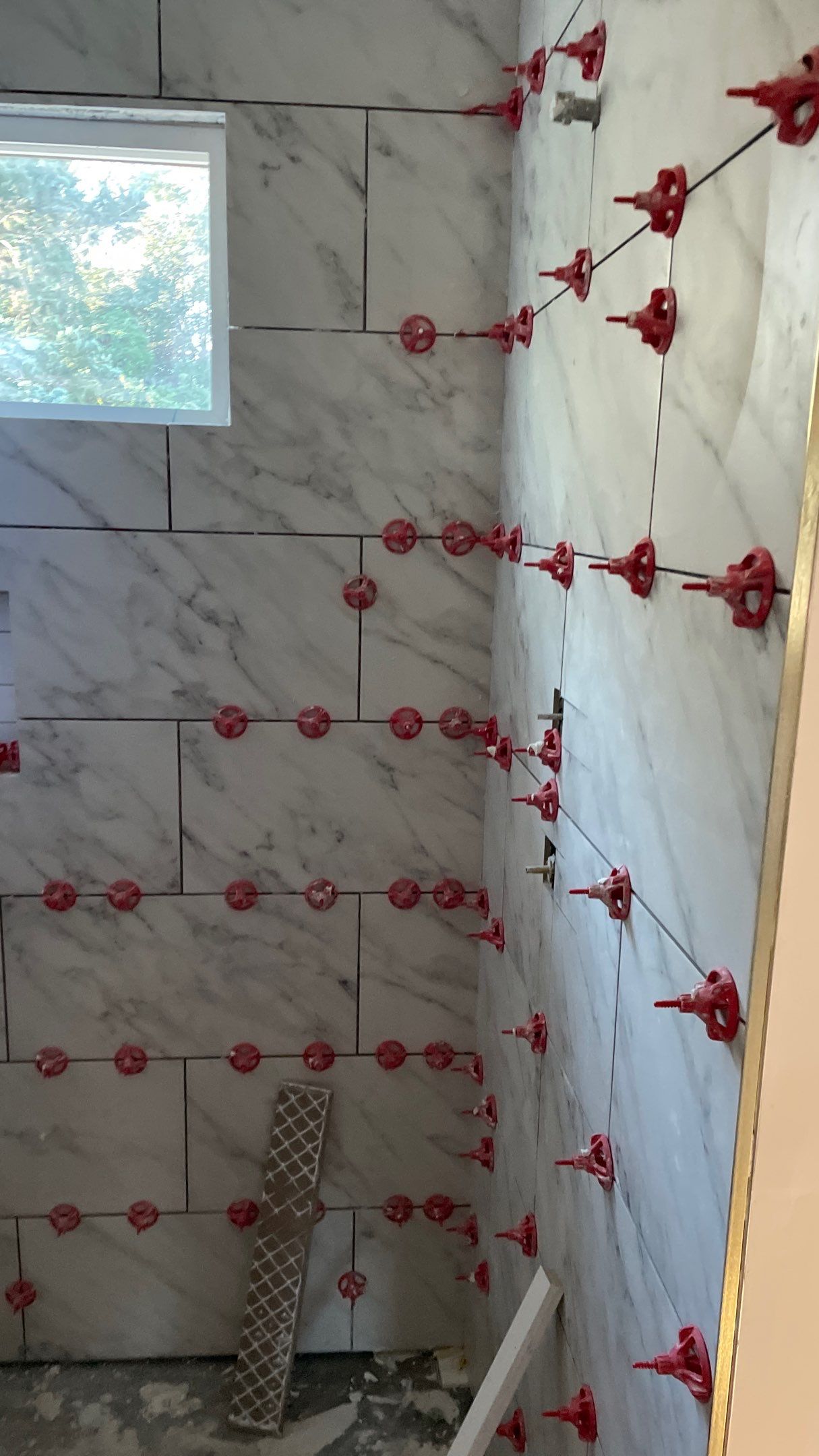 Remodeled Home with new tile floors, Showers and Refinished Oak Floors with stain and Waterbased Finish by Footprints Floors of Coastal Carolina