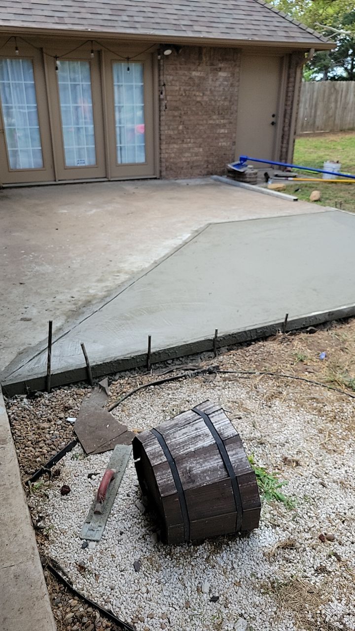 Tree removal , Concrete, Pergola, and sod install  by Clays Services Inc