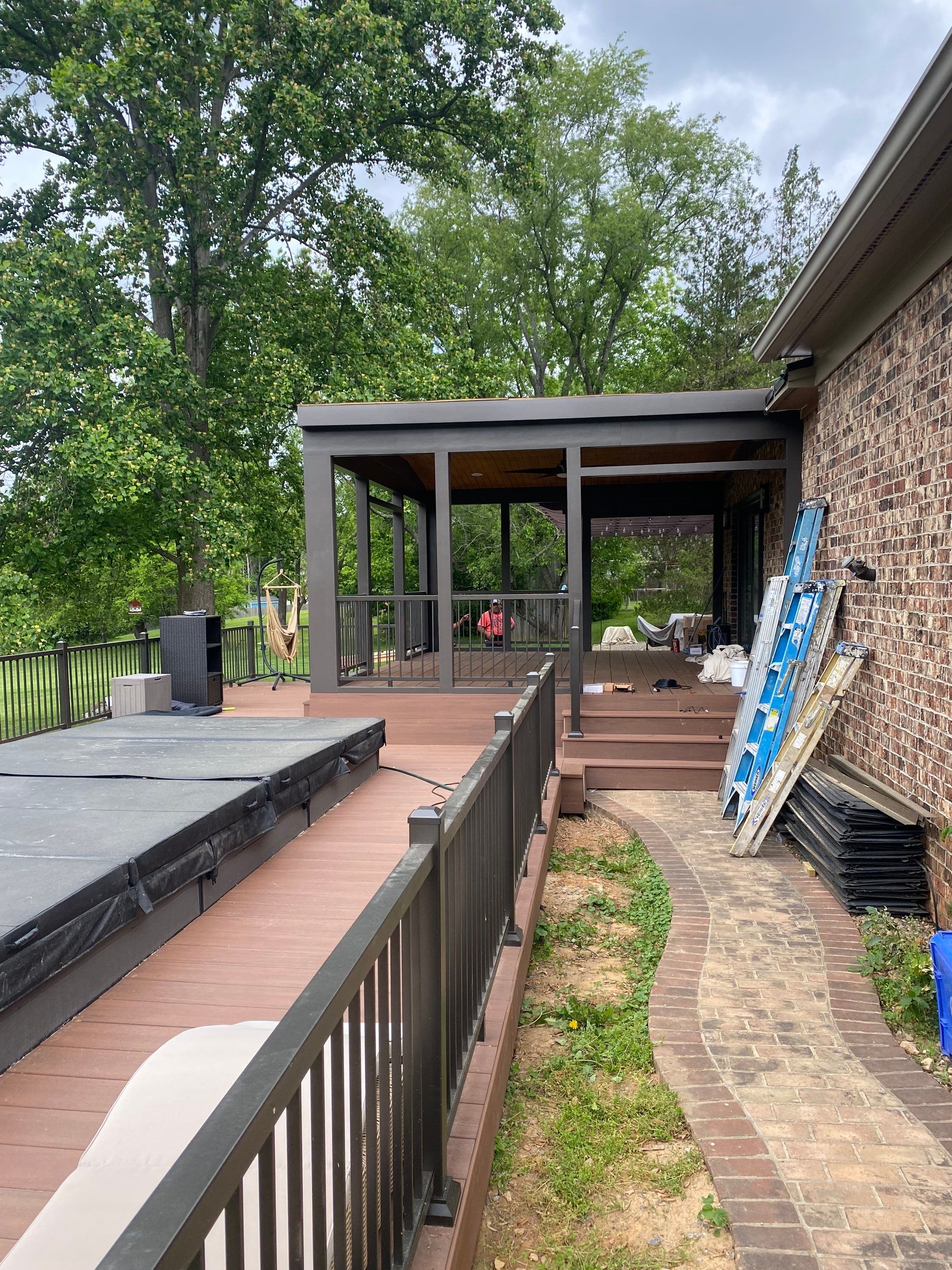 Deck/Screen porch Transformation using Timbertech by The Smet Companies, LLC