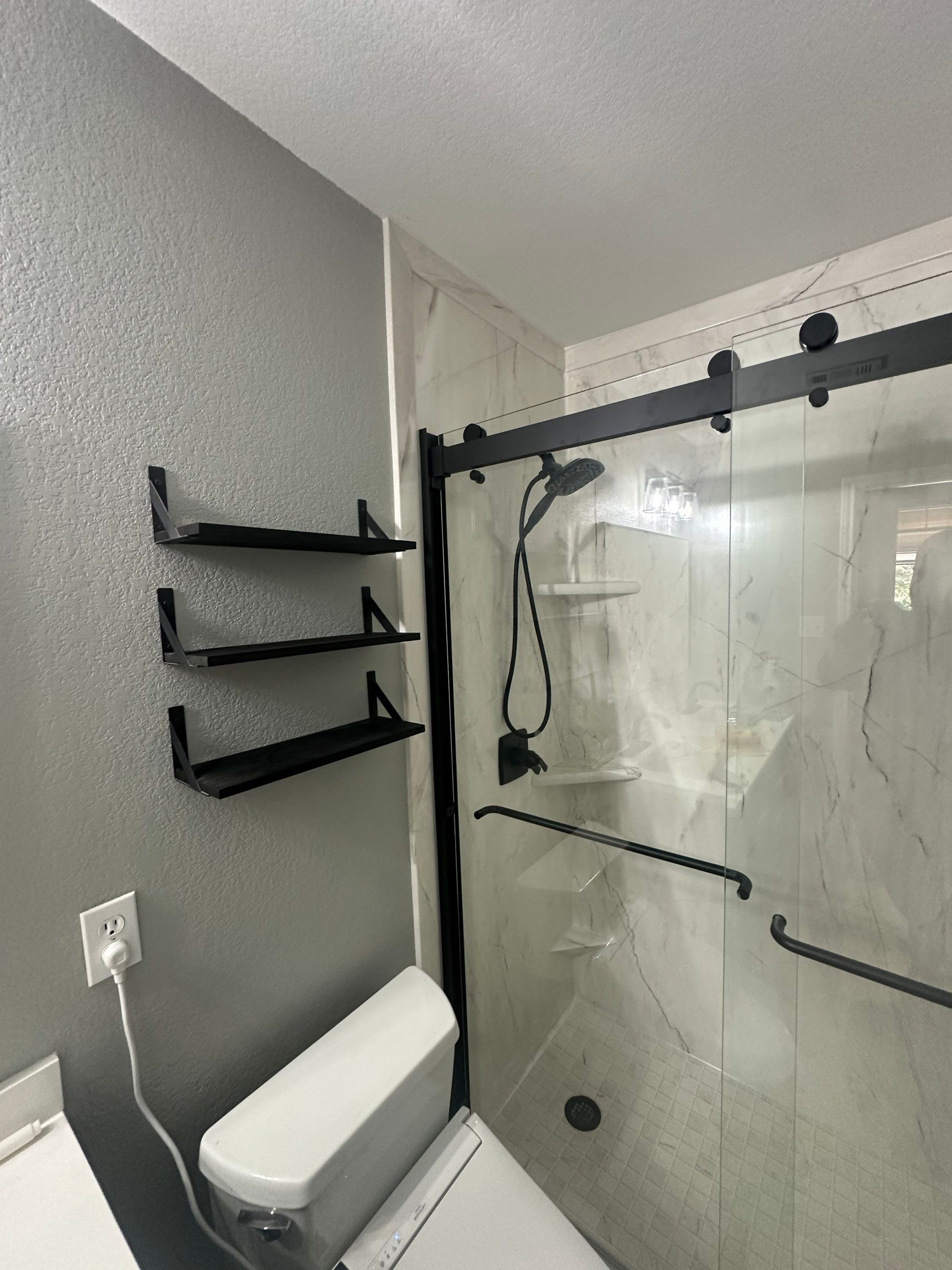 Tub to Walk-in Shower in Buda, Texas by Lane Lauritsen - The Hill Country, Texas