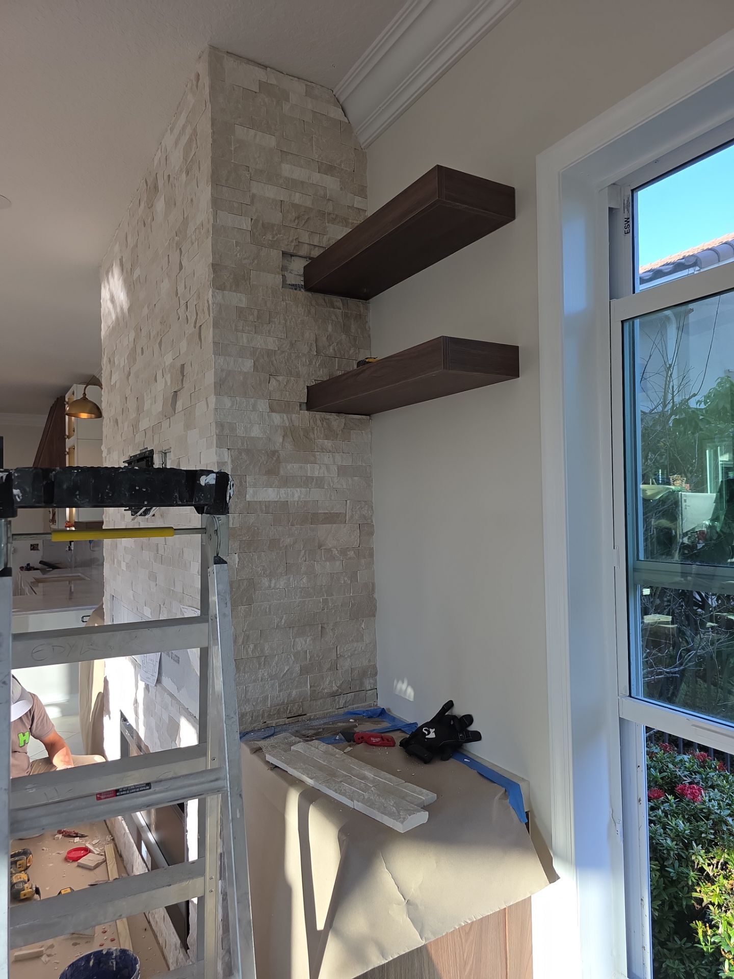 TV Fireplace Wall - Delray Beach by Hevi Tile