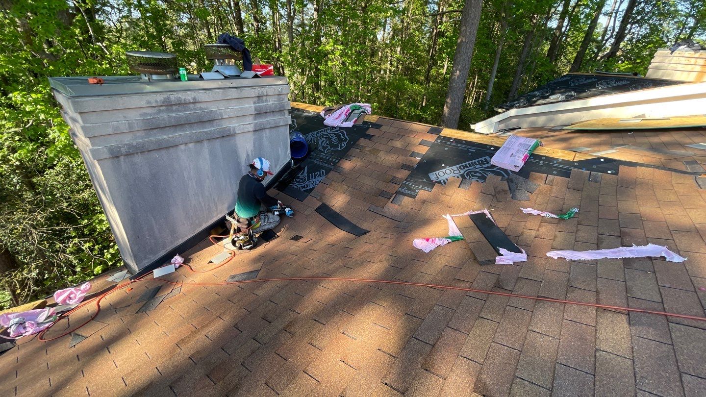 Commercial Roofing Installation using Owens Corning Autumn Brown by Inspector Roofing and Restoration