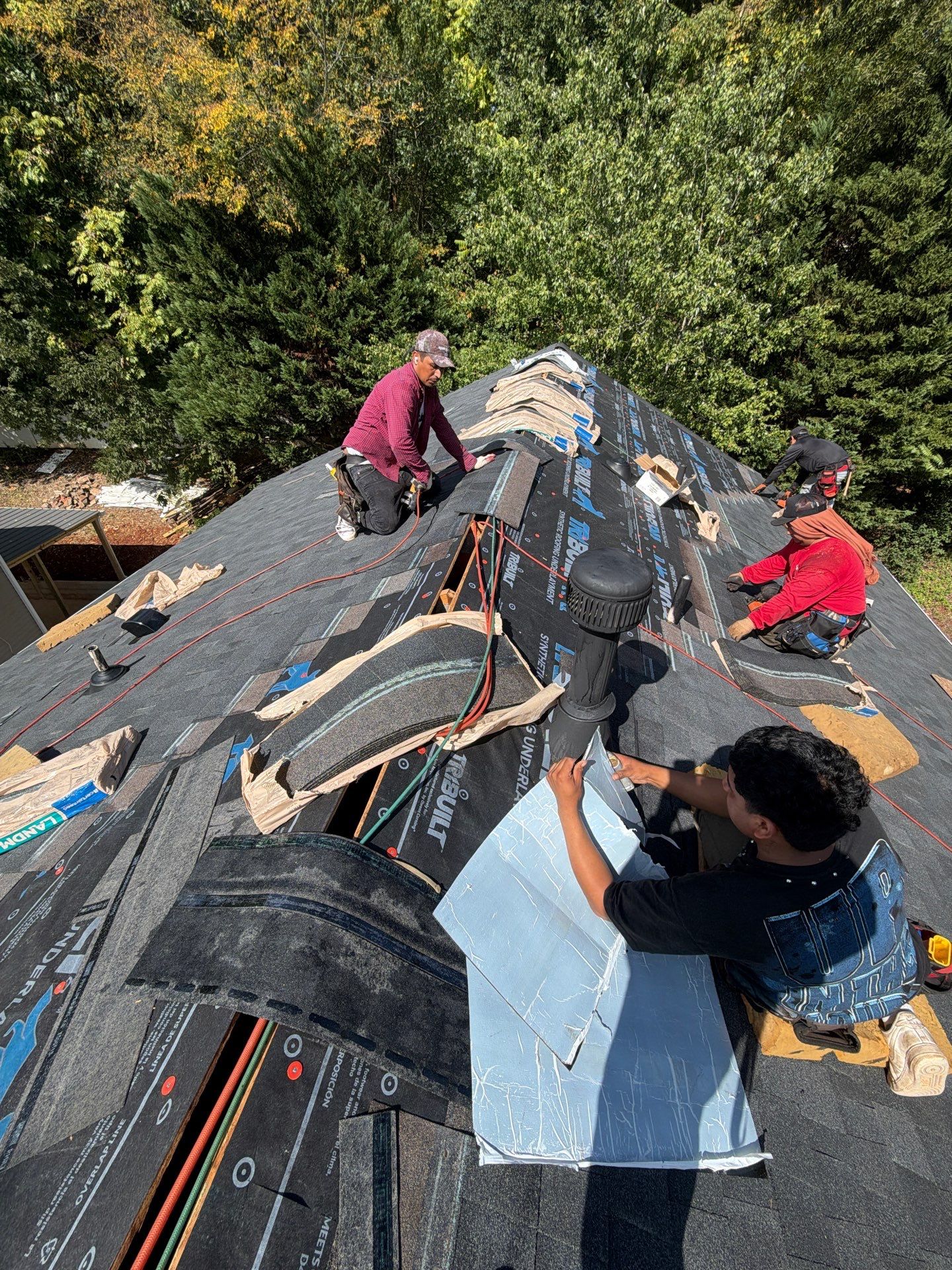 Roof and gutter replacement by hail and wind damage by Just Brilliant Restoration JBR