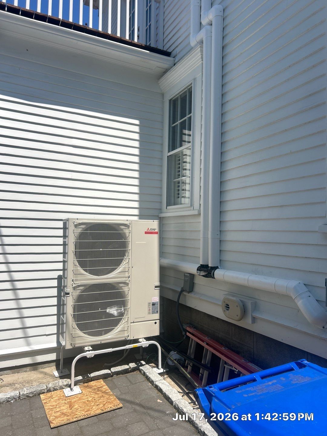 Multi-Zone Mitsubishi Ductless Mini-Split Installation in Historic Newport Home by Ocean State Air Solutions