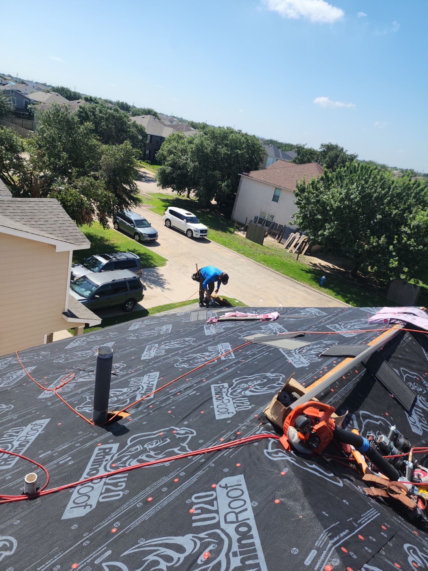 Residential Roofing Installation using Owen's Corning Duration (Lifetime) Shingles by Roof Repair Company