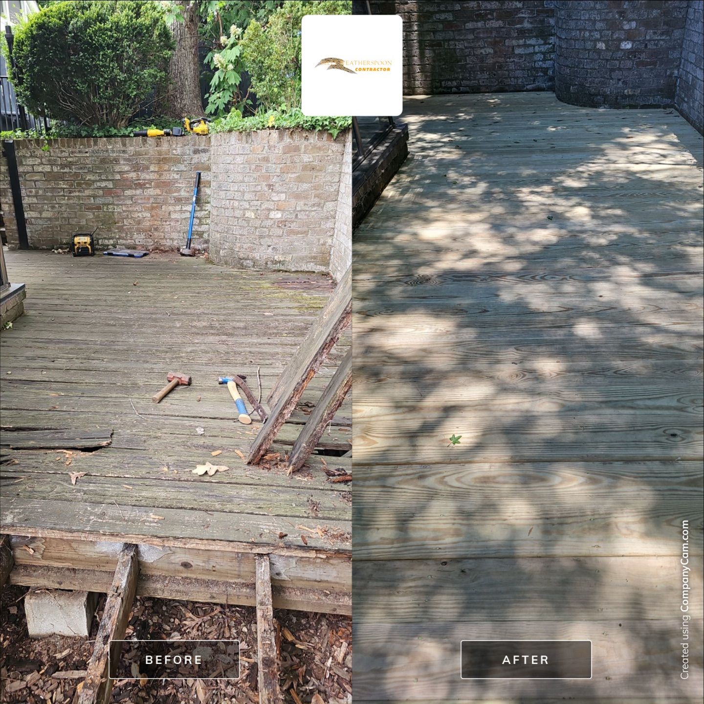 Custom Curved Deck Build – Residential by Billy Weatherspoon Contractor