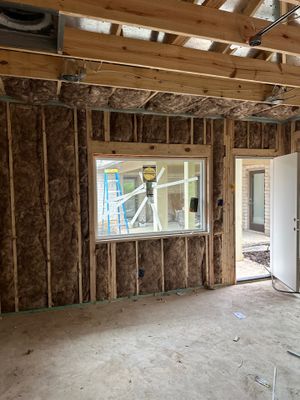 Batt install on Dallas home garage addition with a living suite. 